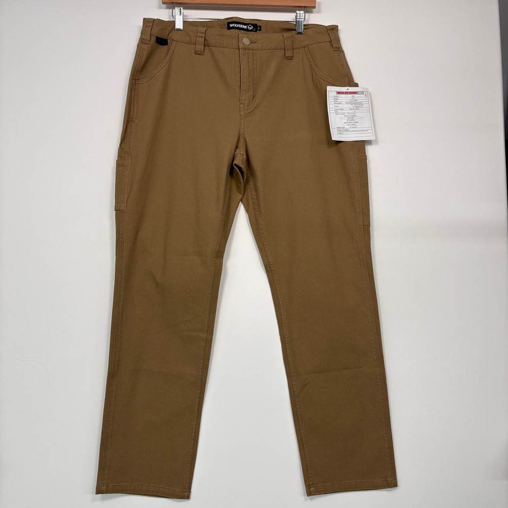 NWT Wolverine Womens Steelhead Pant 14 Brown Work Canvas W1212090 Sample 2024